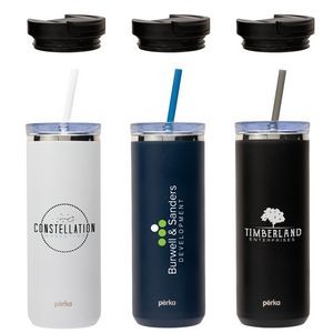 Perka Trent 18 oz. Double Wall, Stainless Steel Hot/Cold Tumbler