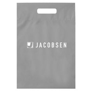 Die Cut Fold-Over Reinforced Plastic Bag (9"x13"x2") - Flexo Ink