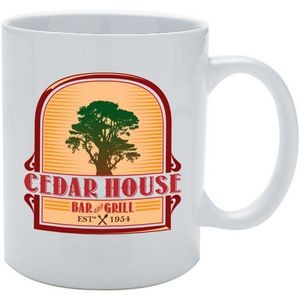 Full Color White Ceramic Mug 11 Oz.