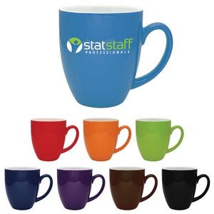16 Oz. Duo-Tone Bistro Collection Ceramic Mug