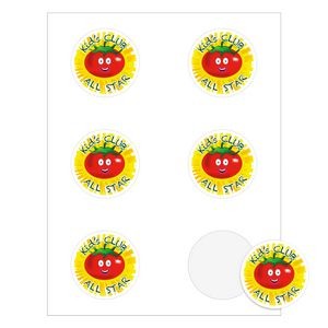 Round Quick & Colorful Full Color Sheeted Label (2 1/2" Diameter)