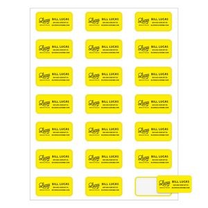 Rectangle Quick & Colorful Full Color Sheeted Label (1"x2")