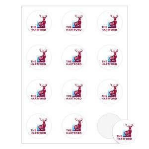 Round Quick & Colorful Full Color Sheeted Label (2" Diameter)