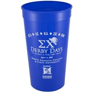 22 oz. Smooth Wall Plastic Stadium Cup