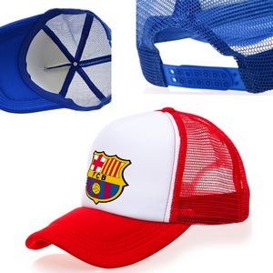5 Panel Mesh Trucker Caps w/ Foam Crown & Plastic Snapback