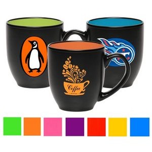 16 oz. Bistro Ceramic Mug - Two-Tone Custom Drinkware